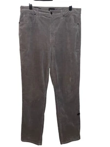 Talbots Cordhose gerades Bein kurvige Passform Größe 12 grau Stretch klassischer Stil - Bild 1 von 15