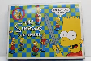 Vintage The SIMPSONS 3D Chess Set Game 1991, Pieces ONLY , Complete 32 Pieces - Picture 1 of 3