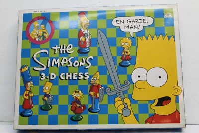 Juego de Ajedrez 3D Vintage Los Simpsons 1991, SOLO Piezas, Completo 32 Piezas Foto 1 de 3