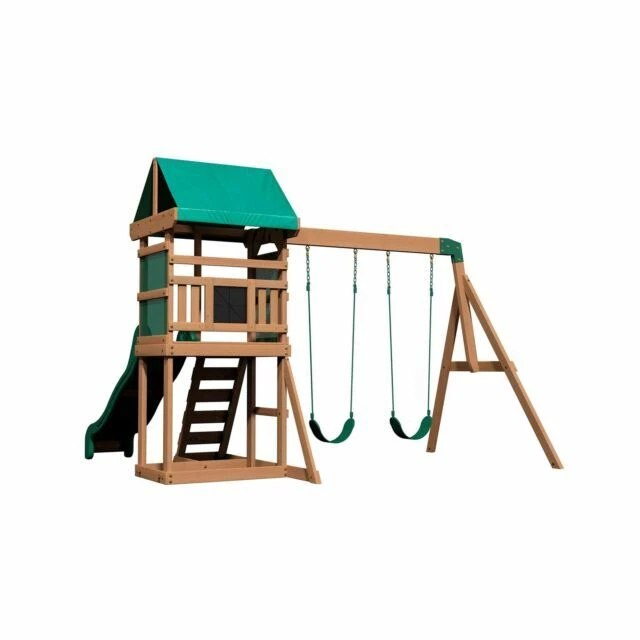 Backyard Discovery Buckley Hill Wooden Swing Set - 2001046