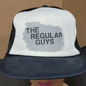 Vintage THE REGULAR GUYS Trucker Snapback corded Baseball Cap Mesh JCJ KAPS - Picture 1 of 9