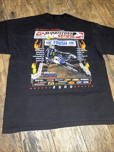 Vintage 2000 Supercross US Tour Graphic T-Shirt -Size XL- Black Toyota Truck - Picture 1 of 9