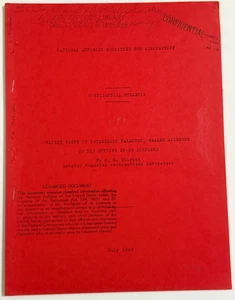 Nat Advisory Committee Aeronautics 1942 Curtiss XP-60 Bulletin Caltech Millikan - Picture 1 of 8