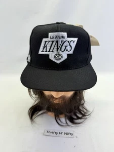 Cappello/Berretto Deadstock Nuovo con etichette American Needle L.A Kings Block head Snapback Lana 2pz - Foto 1 di 14