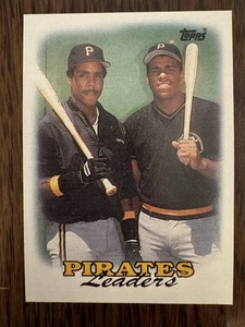 1988 Topps Team Leaders Barry Bonds, Bobby Bonilla #231 Pittsburgh Pirates NM - Bild 1 von 2
