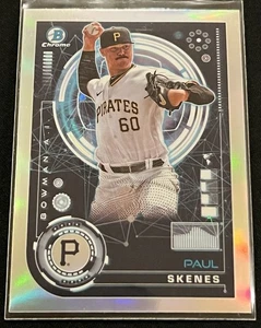 2024 Bowman Chrome Paul Skenes #BAI-15 Bowman AI Insert Refractor Pirates - Picture 1 of 7