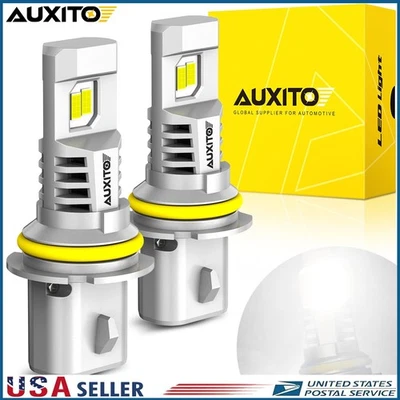 AUXITO 9007 HB5 LED Headlight High Low Beam Bulbs Conversion Kit 6500K White 2X - Image 1 of 4