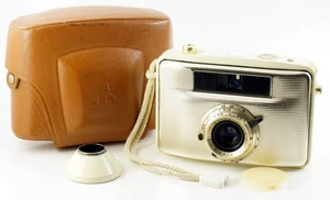 DDR PENTACON Kamera PENTI I Weiss/Gold m. Meyer-Optik Domiplan V 3,5/30 + Tasche - Picture 1 of 8