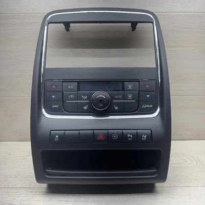 Radio bisel de control de clima Dodge Durango 2011-2013 negro 55111865AL OEM Foto 1 de 4