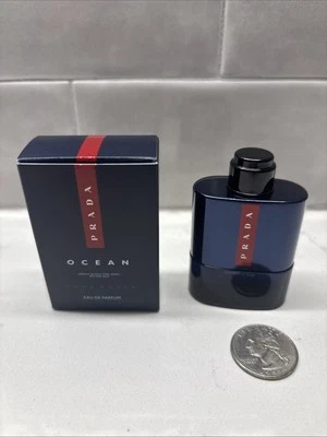 NUEVO EN CAJA PRADA OCEAN LUNA ROSSA EAU DE PARFUM Splash tamaño de viaje 0,3 oz/9 ml Foto 1 de 3