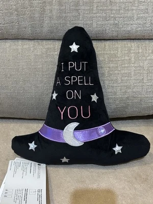 13"x12" Witch Hat Novelty Shaped Throw Pillow Black - Hyde and EEK! Boutique™ - Image 1 of 2