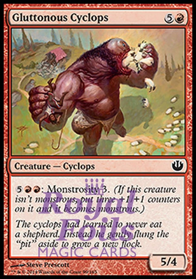 Gluttonous Cyclops 4x FOIL JOU MTG Journey Into Nyx Common MINT red - Image 1 of 1