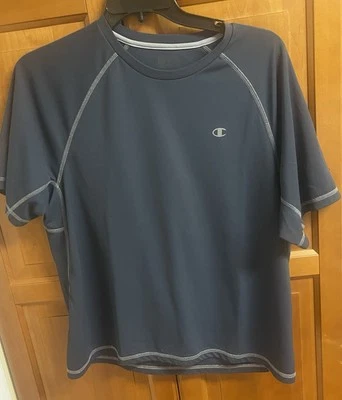 Champion Men’s Large Dark Gray Short Sleeve Crew Neck Activewear T-Shirt - Image 1 of 4