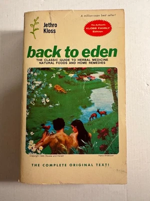 Back to Eden Jethro Kloss 1975 5th Edition 8th Printing Good Herbal Medicine Foto 1 de 4