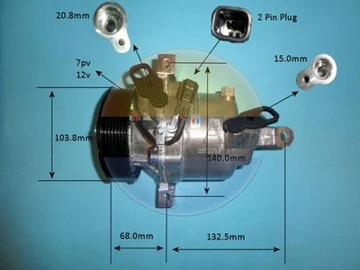 Compresor de aire acondicionado compatible con Renault Twingo Smart Forfour AUTO AIR 14-0817P Foto 1 de 4