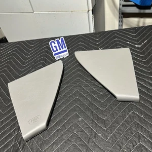 🔥99-06 NBS SILVERADO SIERRA DASH END CAP TRIM FUSE PANEL COVER Gray Grey PAIR 2 - Picture 1 of 17