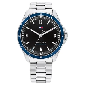 Tommy Hilfiger Stainless Steel Black Dial Men's Watch - 1791901 - Picture 1 of 6