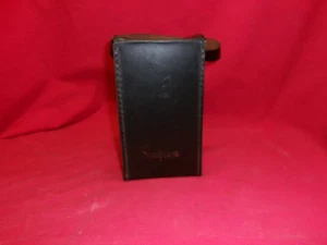 Simpson Meter Black Leather Hard Case Genuine Cowhide - Picture 1 of 4