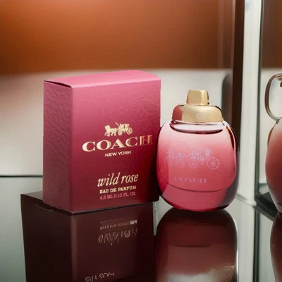 WILD ROSE por COACH Miniatura EDP Perfume Splash Mini 0.15 OZ NUEVO en Caja Foto 1 de 3