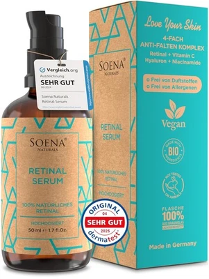 SOENA BIO Retinol Serum Hochdosiert ? Die beste Retinolform (Retinal) + 7 Power