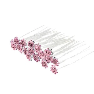Bridal Floral Hair Pin Clip Hairpins Wedding Bridesmaid Women Hair Jewellery - Picture 1 of 50