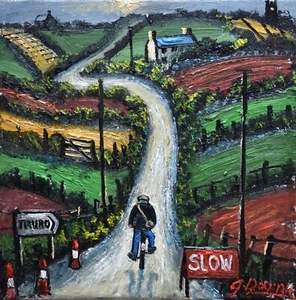 Wonderful James Downie Original Oil Painting Off To Truro Cornwall - Picture 1 of 3