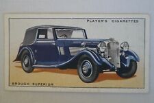 Motor Cars Vintage 1936 Pre WWII John Player Card Brough Superior