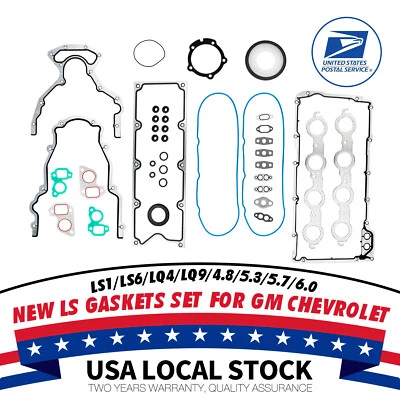 High quality Engine Gasket Set Kit Fit for 2001-2005 GMC Sierra 1500 4.8L/5.3L - Imagem 1 de 4