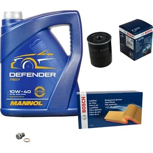 BOSCH Inspektionspaket 5 L MANNOL Defender 10W-40 für Suzuki Ignis FH 1.3 - Bild 1 von 11