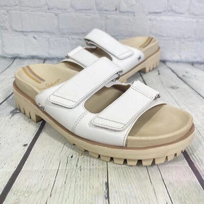 Sandalias de plataforma Sam Edelman para mujer talla 7,5 blancas Eliana cuero deslizables zapato Y2K Foto 1 de 4