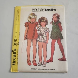 Vintage McCall's Sewing Pattern 3170 Girls Jumpsuits Size 4-12 - Picture 1 of 3