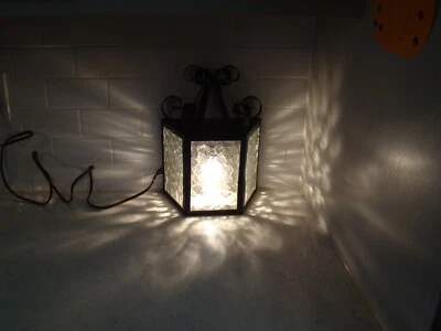 Lámpara aplique vintage gótica negra desplazada rizada de hierro forjado montaje en pared luz Foto 1 de 4