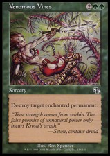 Magic the Gathering MTG Venomous Vines (136) Judgment   LP