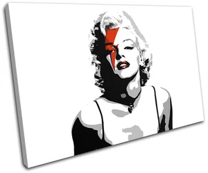 Marylin Monroe Pop Art ikonische Prominente LEINWANDKUNST Bilddruck VA - Bild 1 von 1