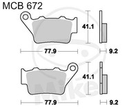 TRW Lucas Bremsbacken mit Federn MCS953 hinten Yamaha DT 175 MX