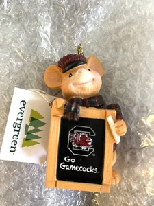 Go South Carolina Gamecocks Holiday Ornament Evergreen NCAA Resin Evergreen 3.5” - Picture 1 of 3