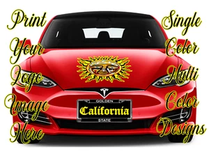 4" 5" 6" 7" Multi Color UV Decals Signs Vehicles Logos Images Personalized - Bild 1 von 4