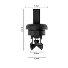 FIT RENAULT 2PCS REAR PARCEL SHELF STRING HANGER CLIPS BLACK 