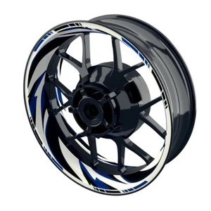 Pegatina de llanta Racing V6 pegatina de borde de llanta pegatina de rueda motocicleta azul - Imagen 1 de 6
