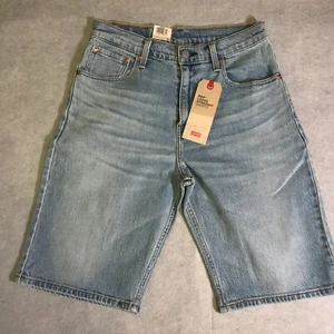 Levi's 569 Jean Shorts Men's Sz 29 Blue Loose Straight Bermuda Jorts New Pockets - Picture 1 of 13