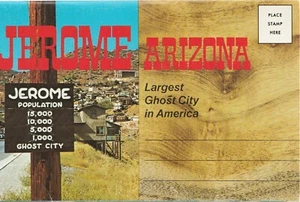 Souvenir Folder of Jerome Arizona Ghost City Panoramic Plus 6 Unique Views - Picture 1 of 4