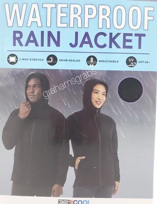 32  DEGREES COOL WATERPROOF BREATHABLE RAIN JACKET UNISEX STRETCH SELECT SIZE - Image 1 of 4