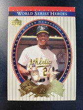 2002 Upper Deck Rickey Henderson WORLD SERIES HEROES card #5