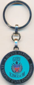 GAYS KINGDOM,Le Respect d’une communauté, Porte clefs fond bleu, LR.Paris (7739) - Picture 1 of 2