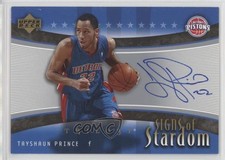 2005-06 Upper Deck Trilogy Signs of Stardom Tayshaun Prince #SS-TP Auto