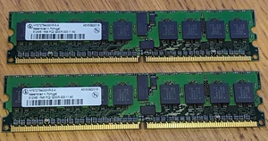 2 x Hynix 512MB DDR PC2-3200R ECC Registered Server Memory (HYST72T64000HR-5-A) - Picture 1 of 1