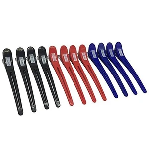 12-Piece Professional Non-Slip Alligator Hair Clips - Salon Sectioning Accessory - Picture 1 of 4