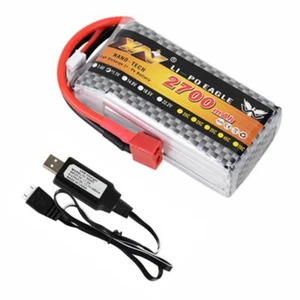 11.1V 2700 mAh 25C LiPo Battery Spare Parts RC Battery Hyper GO 14301 1/14 Scale - Picture 1 of 5