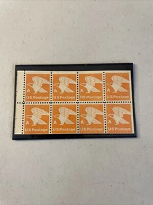 USA Booklet Pane 1978 Non-Denominational A Orange Eagle Stamps (8) - Picture 1 of 1