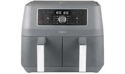 Tower T17181 Vortx Dual Basket 8L Air Fryer - Grey - Image 1 of 4